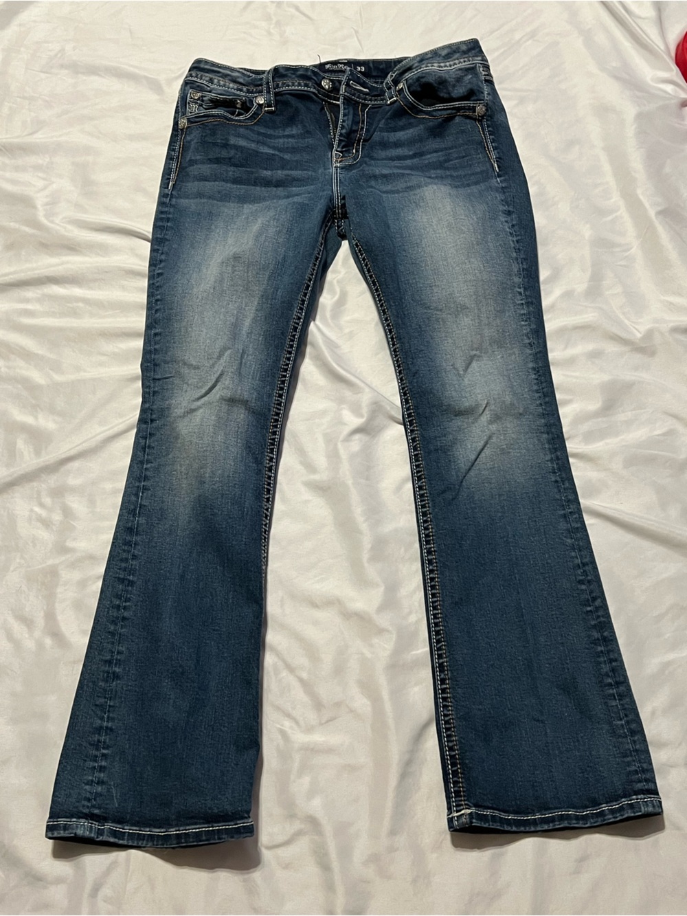 Miss Me Dark Blue Flare Jeans